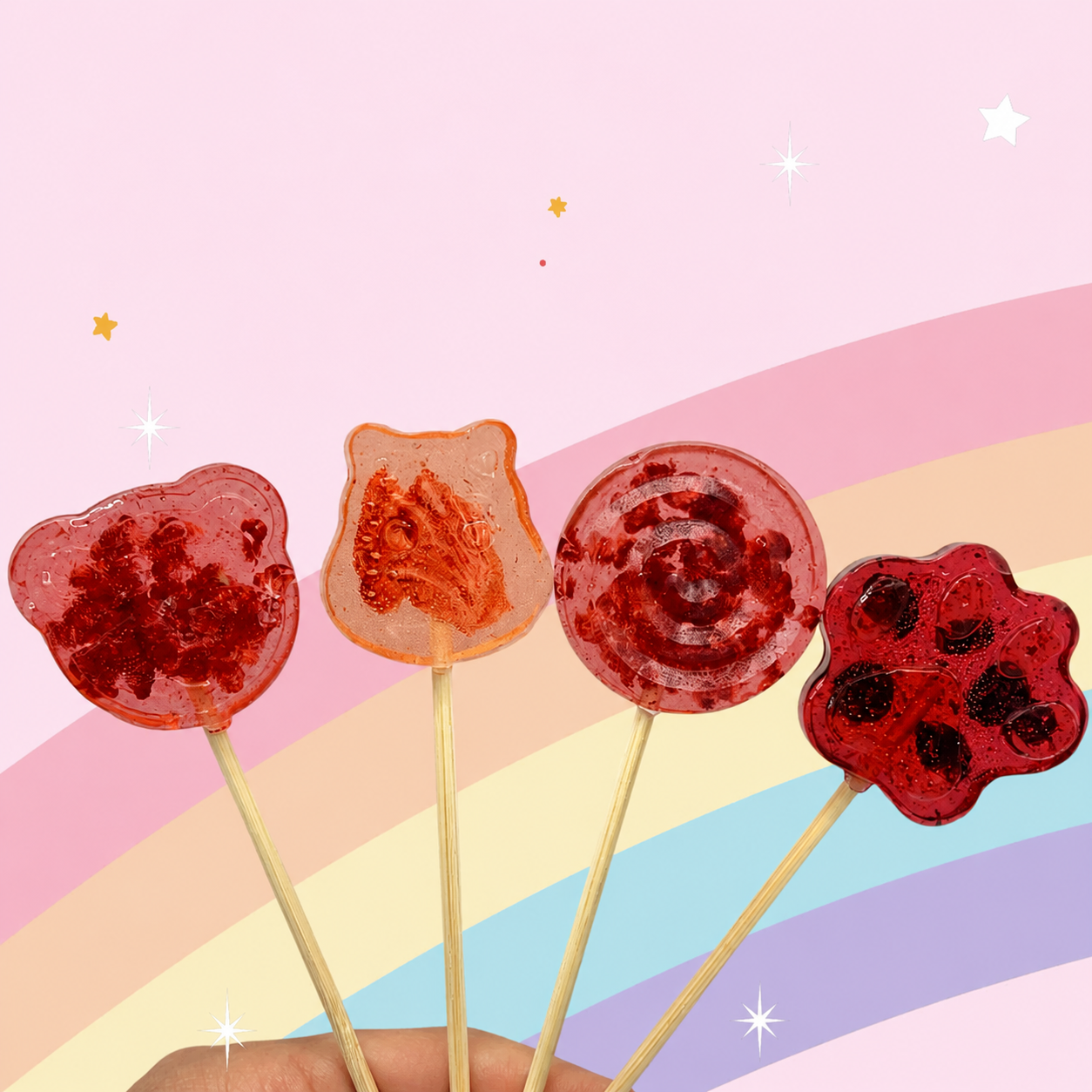 Zestaw 12 lizaków z owocami bez cukru Kids Box TimPops