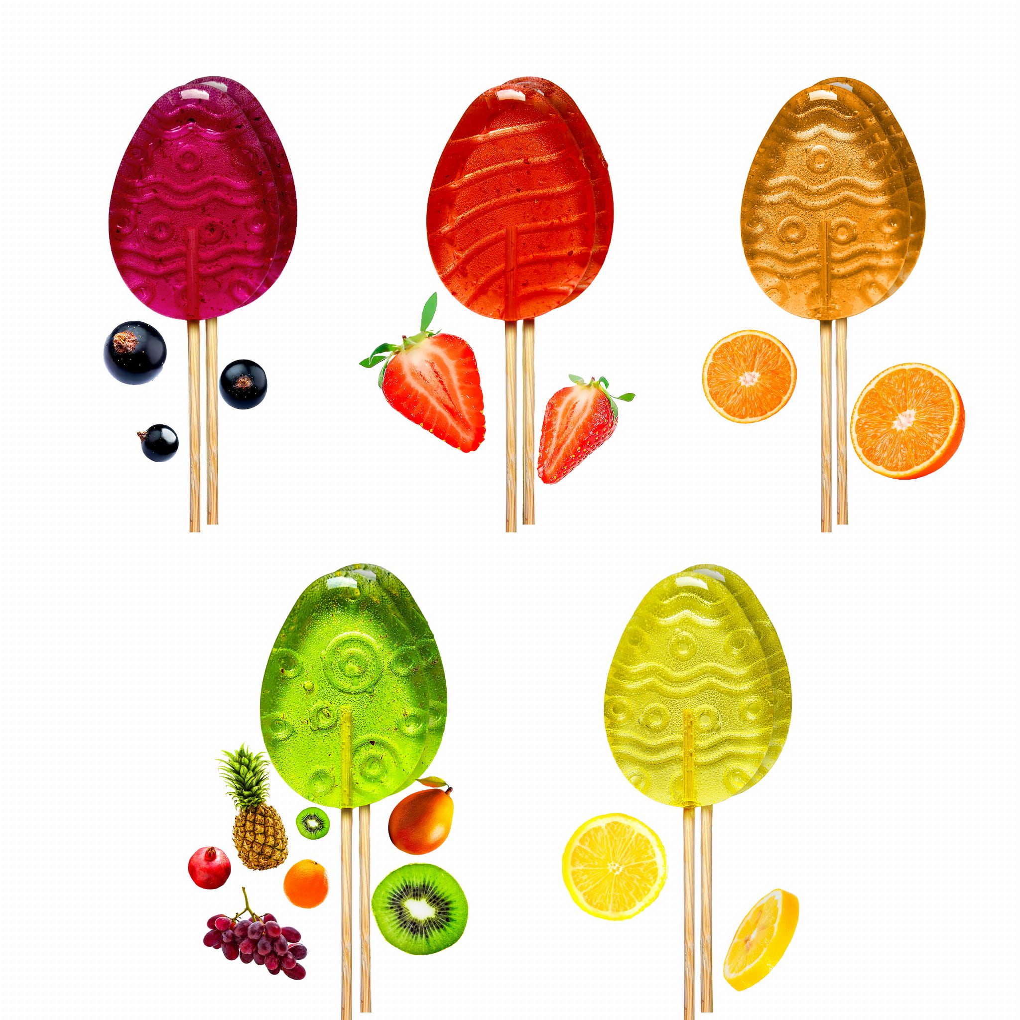 Kolorowe lizaki bez cukru TimPops – 10 szt. 5 smaków