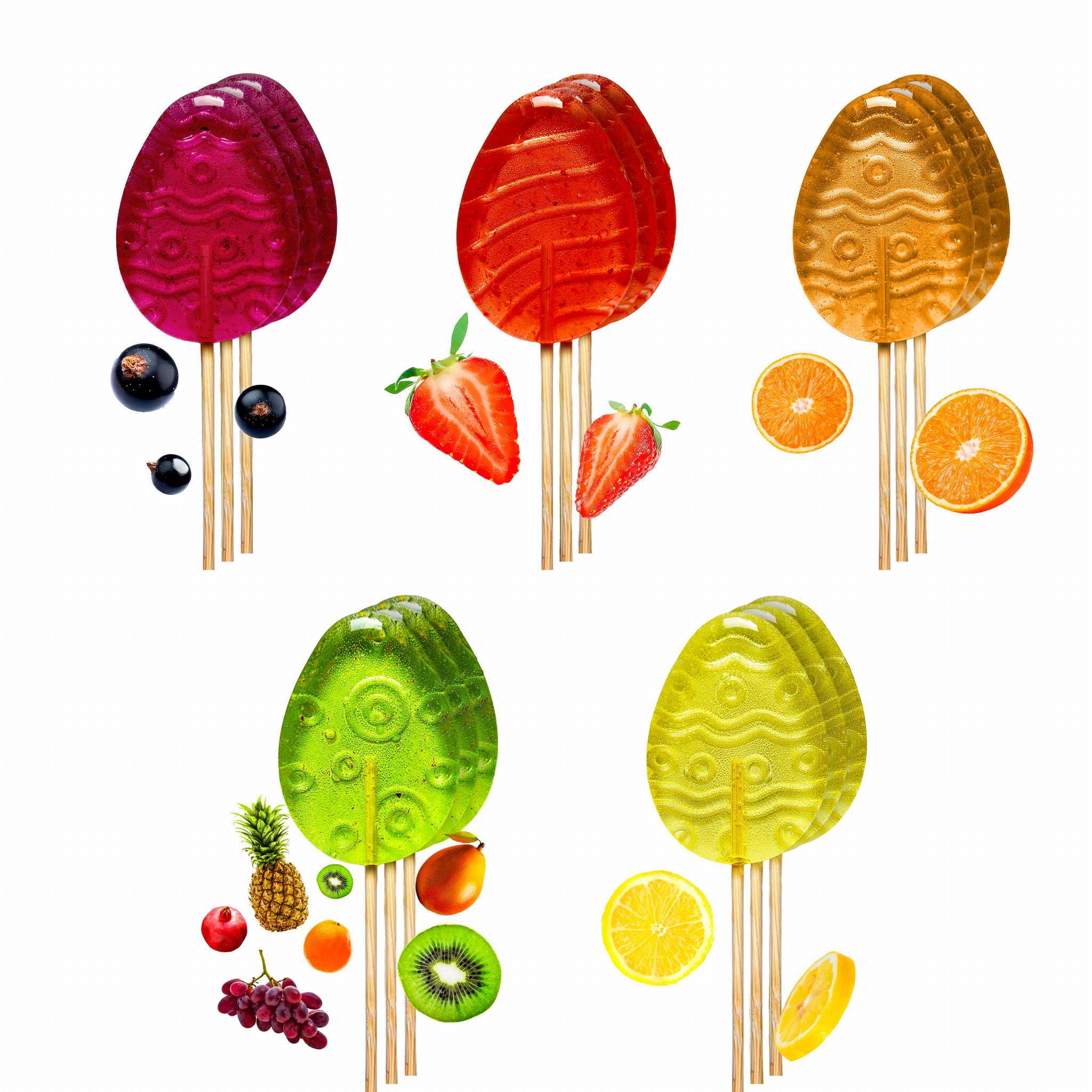Kolorowe lizaki bez cukru TimPops – 15 szt. 5 smaków